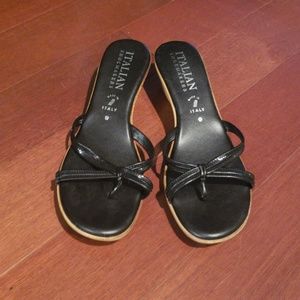 Like new worn once black italian shoemakers